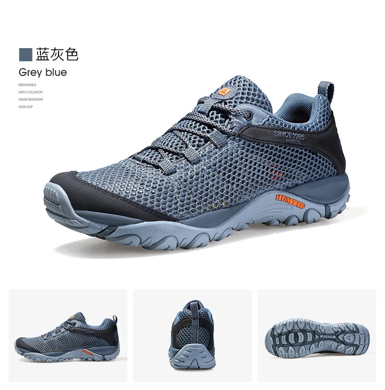 HUMTTO Hiking Shoes Men Breathable Outdoor Sports Climbing Shoes Hunting Shoes Women Trekking Sneakers Ankle Boots Tactical Shoe