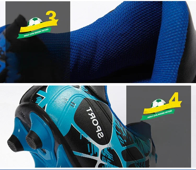 Chaussures de Football pour enfants, chaussures de Football pour garçons, Futsal, baskets d'intérieur rapides, crampons originaux, bottes de Football