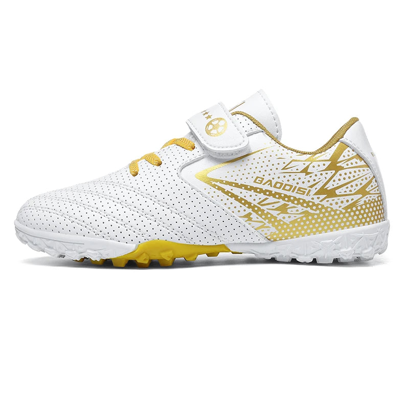Nouveaux enfants bottes de Football sport société terrain garçon chaussures de Football Futsal rapide intérieur Sneaker Original cheville crampons botte de Football