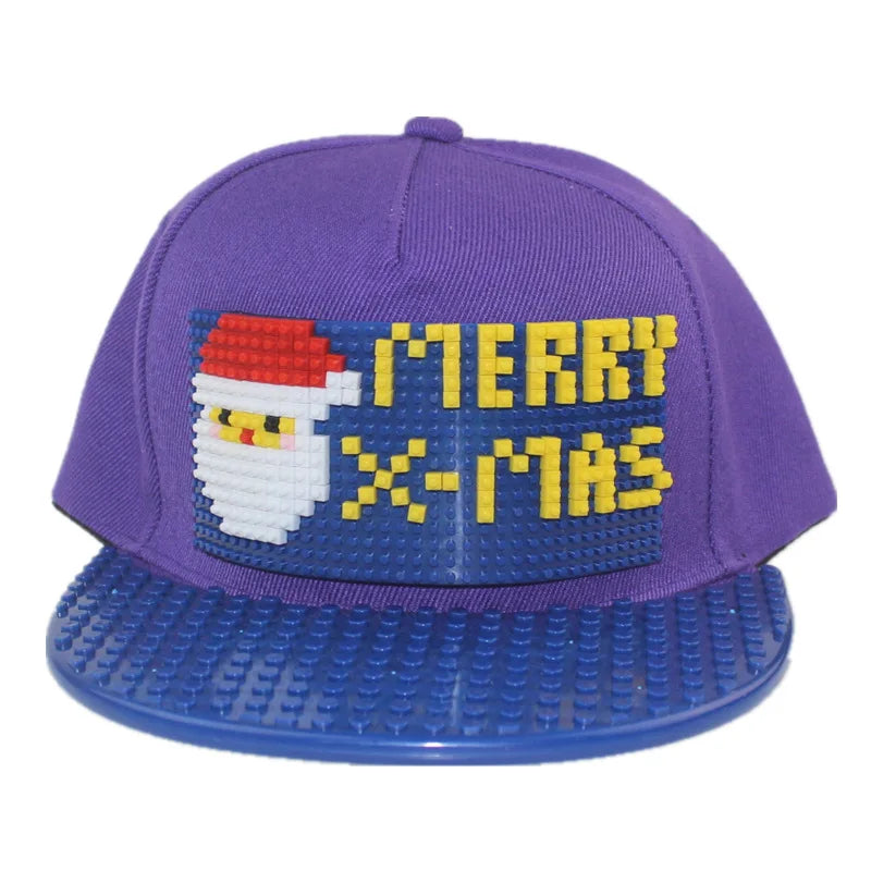 Karikatūrinės „Patchwork“ beisbolo kepurės, „DIY“ blokai, „Snapback“ kepurės, hiphopo kepurės vyrams ir moterims, nuimami „Pixels“ elementai, „Dad Hats“ kepurės, kepurės vaikams ir suaugusiems