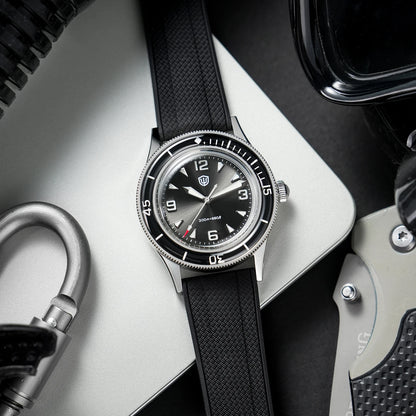 Watchdives WD50Q 38mm Watch Stainless Stee VH31 Sweep Seconds Quartz Movement Men Watches Bubble Sapphire Luminous Waterproof