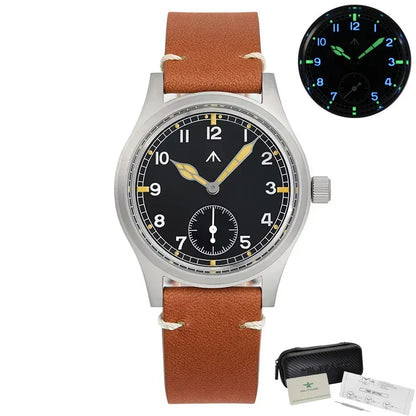 Militado D12 Quartz Watch Men VD78 Movement Domed Sapphire Crystal V2 Clear AR Coating Wristwatch 10Bar Water Resistance Watch