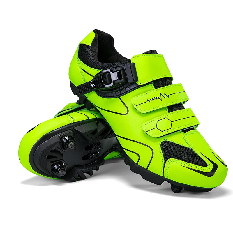 Neutrale MTB-Radschuhe, kompatibel mit Pelaton-Rennradschuhen, Herren-Radsportschuhe, Design mit reflektierendem Streifen