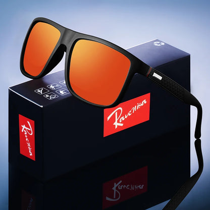 Luxury Square Polarized Cycling Sunglasses UV400 Male Vintage Eyewear Men Women Fashion Travel Driving Fishing Windproof Glasses