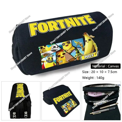 Fortnite Student Pencil Case Large Capacity Pencil Case Kids Toys Pen Bag School Supplies Stationery Pouch Boys Game Gifts