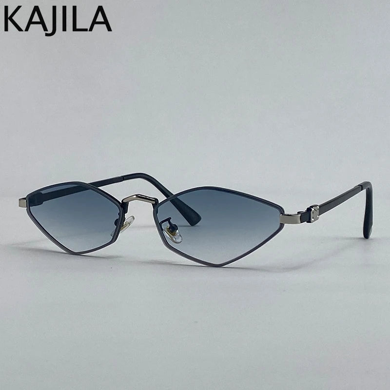 Small Frame Hexagon Punk Sunglasses Women 2026 Luxury Brand Polygon Sun Glasses For Ladies Classic Shades Cat Eye Eyewear