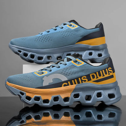 Men's Running Shoes Off-Road Cushioning Jogging Non-Slip Breathable Mesh Luxury Outdoor Couple Trainer Race Sneakers
