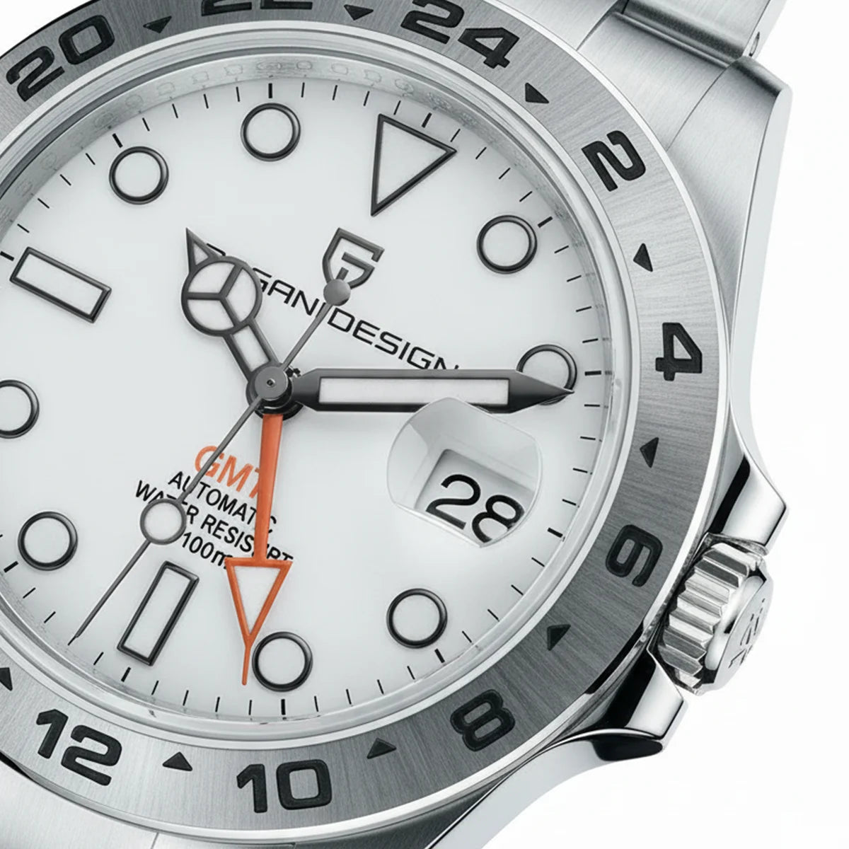 Pagani Design 2026 Nuovo orologio subacqueo da uomo 42mm in zaffiro, automatico meccanico GMT, impermeabile 100m PD1682