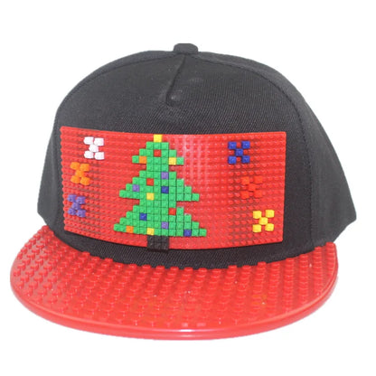 Karikatūrinės „Patchwork“ beisbolo kepurės, „DIY“ blokai, „Snapback“ kepurės, hiphopo kepurės vyrams ir moterims, nuimami „Pixels“ elementai, „Dad Hats“ kepurės, kepurės vaikams ir suaugusiems
