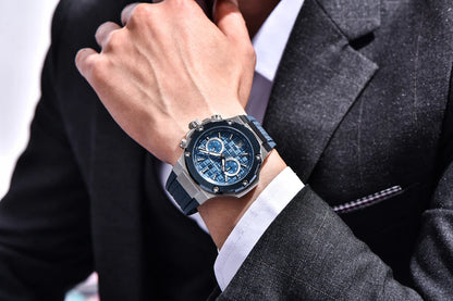 PAGANI DESIGN men’s quartz watches – Luxury sports chronograph, water-resistant, featuring luminescent hands and a sapphire crystal with anti-reflective coating