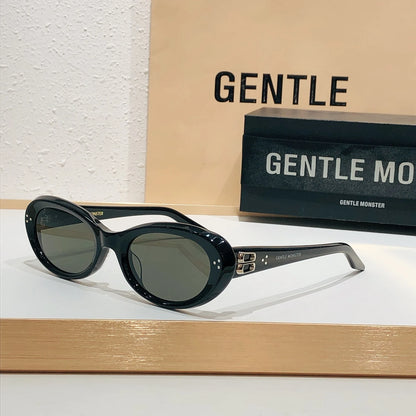 GENTLE MONSTER COCOA Luxury Leisure Men Sunglasses Trendy Acetate Frame Uv400 Classical Vintage Women Eyeglasses Random Case