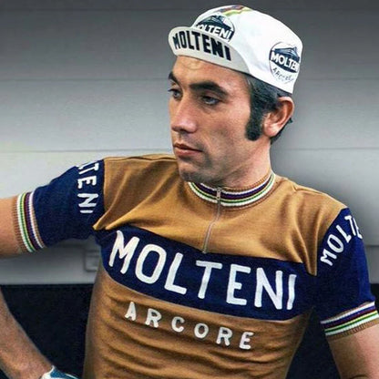 Retro Team Molteni Cycling Cap Breathable Sun Protection Outdoor Sports Hat Unisex