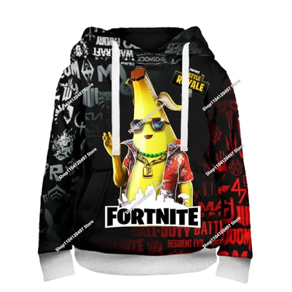 Children's Clothing Autumn Pullover T-shirt Hoodie New Fortnite Kids' Casual Wear Comfortable Streetwear