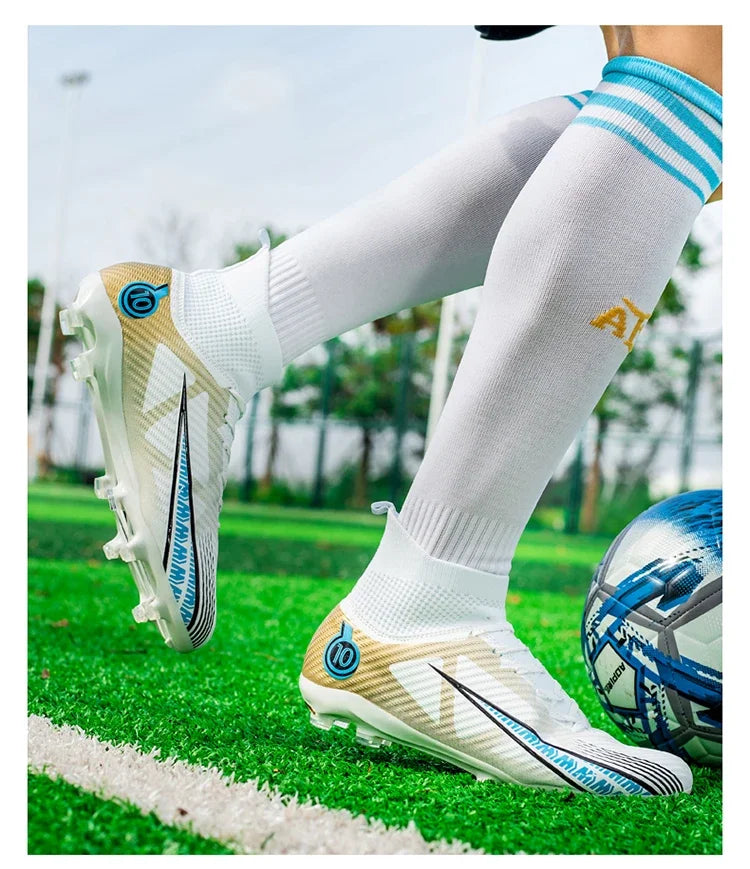 Chaussures de football pour hommes, chaussures de football professionnelles originales résistantes, ultralégères, de qualité supérieure, antidérapantes, rapides