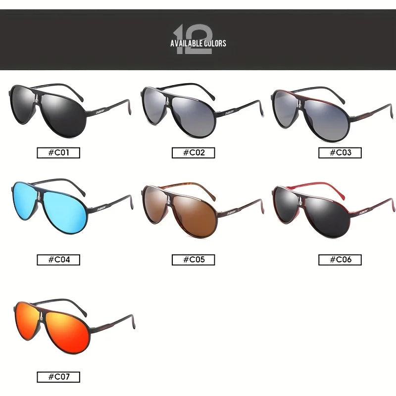 DUBERY Polarized UV400 Protection Sunglasses For Men And Women 7 Colors Model 102