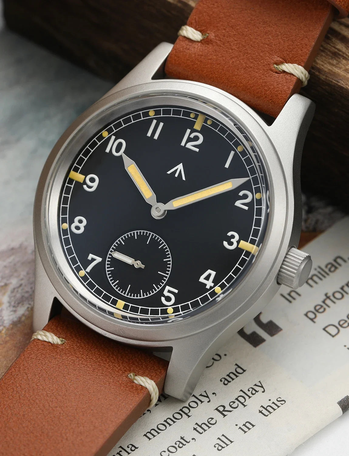 Militado D12 Quartz Watch Men VD78 Movement Domed Sapphire Crystal V2 Clear AR Coating Wristwatch 10Bar Water Resistance Watch