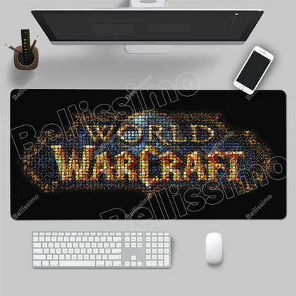 World Of Warcraft 90x40 suuri pelihiirimatto, pelipöydän alusta, Csgo-pelialusta, luonnonkumimatto, grande gamer XXL -tietokoneen hiirimatto