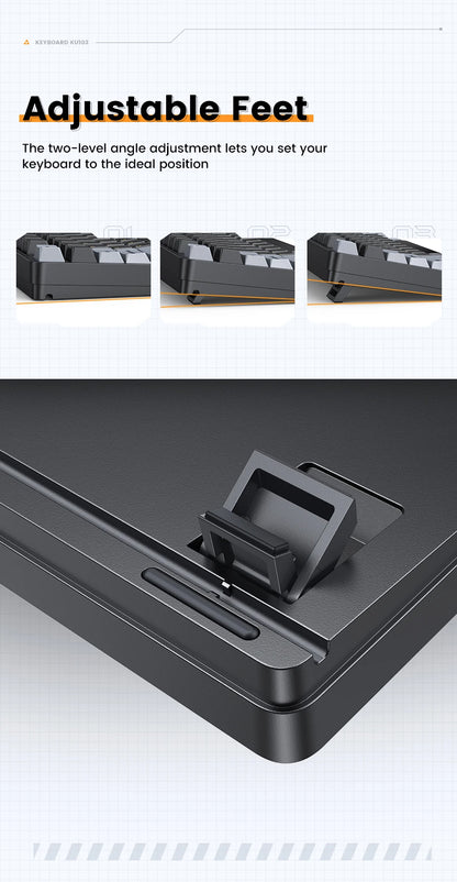 Tastiera meccanica UGREEN 108 tasti PBT, cablata, switch rossi, russo/coreano/EN, per desktop laptop Windows Mac OS Gaming