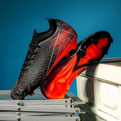 New Men's Football Boots Sneakers FG Soccer Shoes Training Wholesale Top Quality Cleats Non-Slip Drop Shipping Unisex Adult