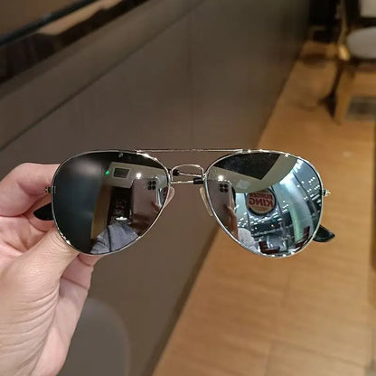 Classic Pilot Children Sunglasses UV400 Metal Vintage Driving Sun Glasses Outdoor Cute Girl Boy Fashion Summer UV Kids Eyewear
