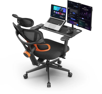NEWTRAL NT001 Ergonomic Office Chair with Auto-Following Lumbar Support, 3 Recline Angle, Adjustable Backrest Armrest Headrest