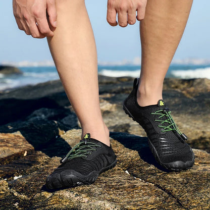 Pánské aqua boty do vody a na plavání, dámské tenisky, dětské barefoot boty pro chlapce, plážové sandály, rychleschnoucí obuv k řece, moři, potápění a do posilovny