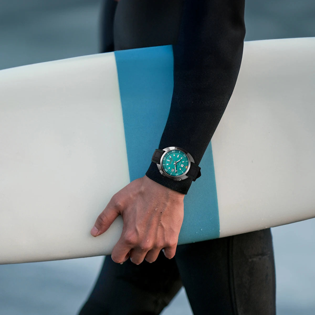BERNY 20ATM Diver Watch For Men Mechanical Miyota 8215 Sapphire Sports Diving Luminous Anti-collision Crown Dual Crown Men Watch