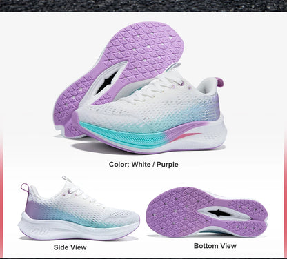 Baasploa Running Shoes Men Carbon Plate Professional Cushioning Anti-Slip Sneaker Female Casual Breathable Jogging Sports Shoes