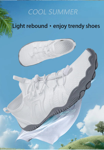 Men Women Wading Shoes Beach Swimming Shoes Outdoor Barefoot Quick-Drying Upstream Shoes Water Sports Diving Fitness Sports Shoe