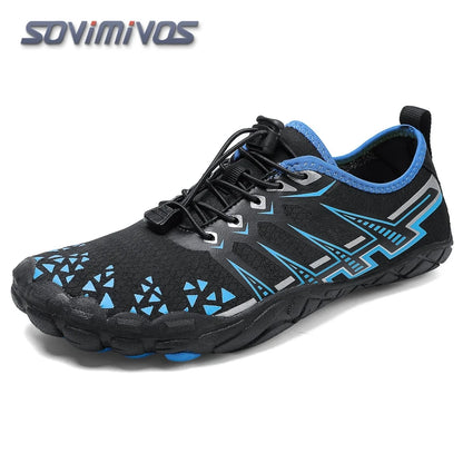 Green Water Shoes For Men Aqua Upstream Shoes New Breathable Mesh Beach Sandals Summer Sport Shoes Women Swimming Shoes Slippers
