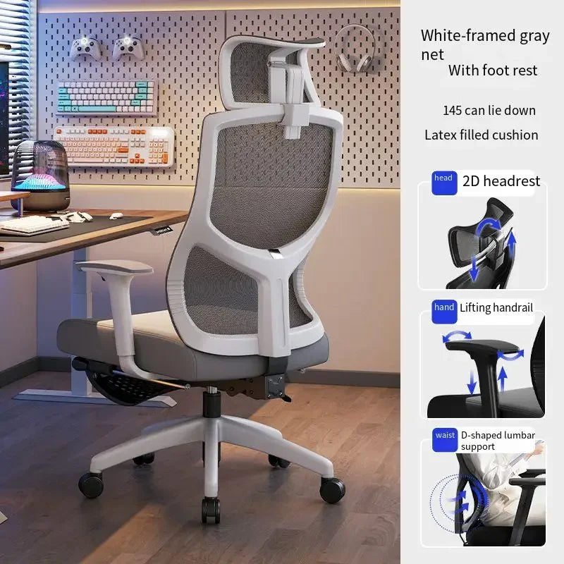 UVR Gaming Computer Chair Ergonomic Office Chair with Reclining Backrest, Adjustable Height, Comfortable Swivel Computer Chair for Home & Office