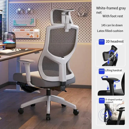 UVR Gaming Computer Chair Ergonomic Office Chair with Reclining Backrest, Adjustable Height, Comfortable Swivel Computer Chair for Home & Office