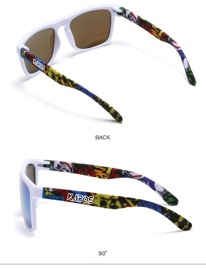 Karos Vintage Polarized Sunglasses Fashion Square Travel Driving Fishing Glasses Men Women Sports UV400 Eyewear Box YZ2024WB