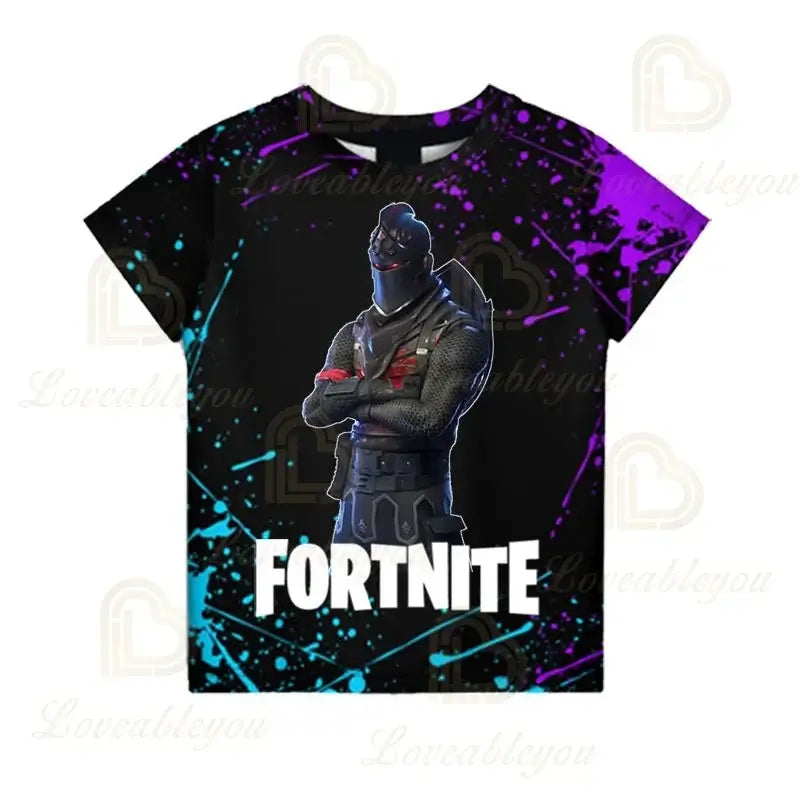 Battle Royale T-shirt Fortnite Victory T-Shirt Kids Tops Girls Boys Clothes Harajuku Tees Children 3D 2025 New Design