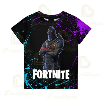 Battle Royale T-shirt Fortnite Victory T-Shirt Kids Tops Girls Boys Clothes Harajuku Tees Children 3D 2025 New Design