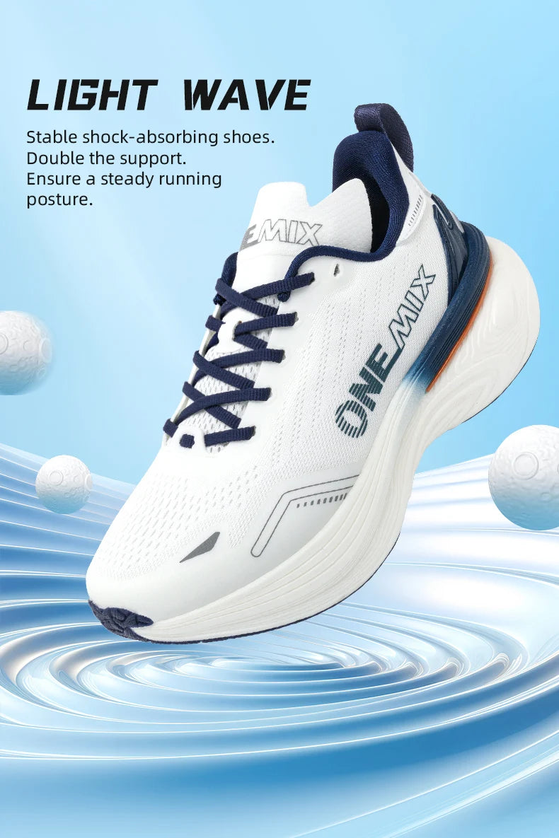 ONEMIX Nye cushion-løbesko til kvinder og mænd – lette, moderigtige udendørs sneakers til vejløb, sport, træning, jogging og fitness