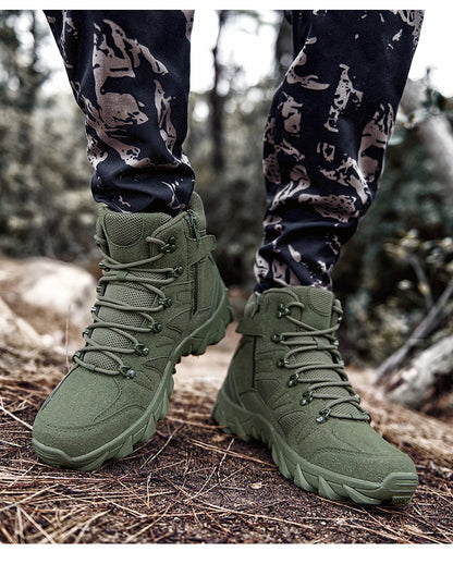 Ulepszone taktyczne męskie buty treningowe do walki, outdoorowe, kempingowe, odporne na zużycie, do szybkiego reagowania, trekkingu, wędkowania i polowania