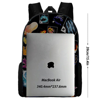 Nuovo zaino per bambini FortniteS alla moda, per ragazzi e ragazze, regalo di compleanno per studenti, borsa scuola unisex, zaino da campeggio resistente
