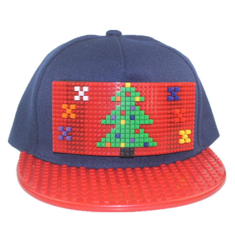 Karikatūrinės „Patchwork“ beisbolo kepurės, „DIY“ blokai, „Snapback“ kepurės, hiphopo kepurės vyrams ir moterims, nuimami „Pixels“ elementai, „Dad Hats“ kepurės, kepurės vaikams ir suaugusiems
