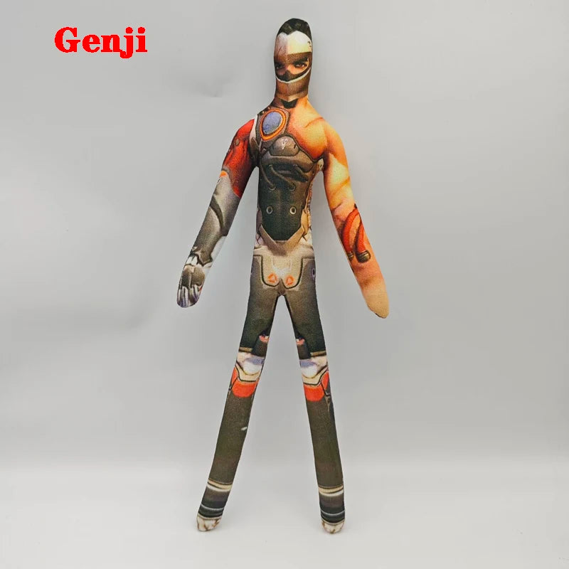 26cm pluszowa figurka z elastycznym drutem do różnych pozycji – Overwatch D.Va / Doomfist / Genji / Widowmaker, pluszowa lalka коллекkcjonerska