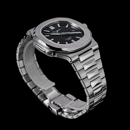 Orologio da uomo Sugess automatico meccanico da polso, movimento Miyota 9015, quadrante MOP, luminoso, impermeabile 5bar, bracciale di lusso S466