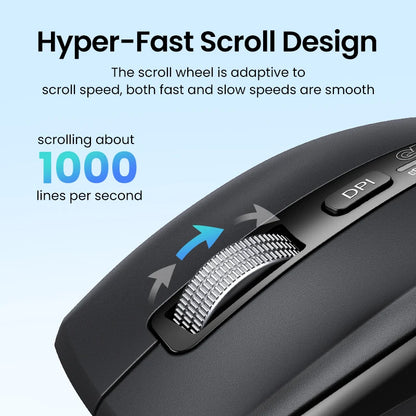 UGREEN  Wireless Mouse Hyper-Fast Scroll Bluetooth 5.4 2.4G Ergonomic 5000DPI for MacBook Tablet Laptops Computer PC Mice