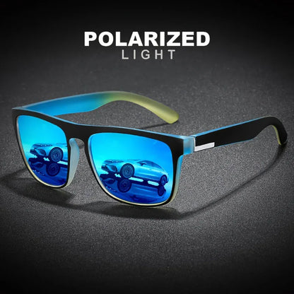 3Pcs Fantasy Gradient Mutipcolor Square Polarized Sunglasses AntiGlare UV400 Glasses Summer Party Driving Fishing Christmas Gift