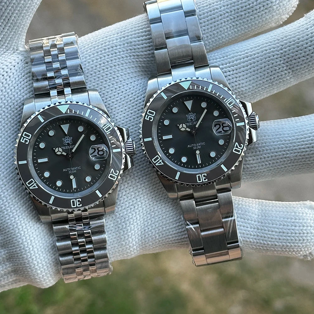 STEELDIVE Brand  SD1953 Gray Dial Stainless Steel NH35 Watch Ceramic Bezel 41mm Sapphire Glass Men Dive Watches  hombre