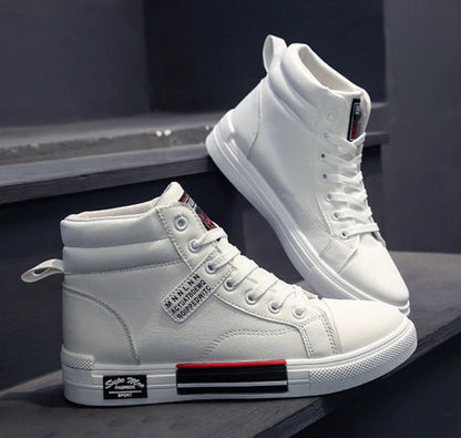 2025 New Breathable Soft Sole Men's Casual Sports Shoes Korean Fashion Student Jogging Shoes Youth Board Shoes