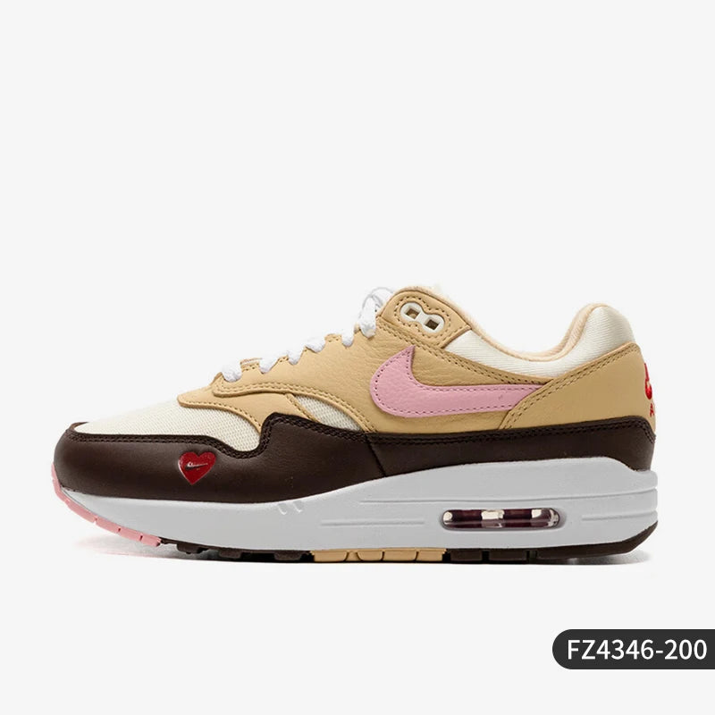 Baskets Nike Air Max 1 87 officielles et authentiques pour femme, style minimaliste, sportif et décontracté, FZ4346-200