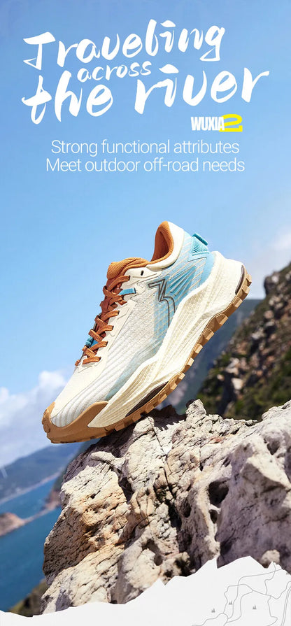 361 Degrees WUXIA 2 Running Shoes, Light Breathable Cushioning, Non-Slip Soft Outdoor Hiking Versatile Sneakers Male 672542201