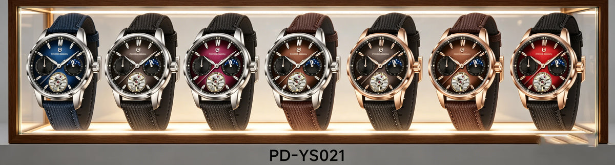 PAGANI DESIGN – Luxus mechanikus férfi karóra, 41 mm, zafírüveg, bőr szíj, vízálló, pilóta stílusú, tourbillon és holdfázis kijelzővel