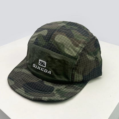 Unisex CAMO greitai džiūstančios beisbolo kepurės su siuvinėtomis raidėmis, apsaugančios nuo saulės, spalvų blokų dizaino, kvėpuojančios, asmeninės, su snapeliu, universalios