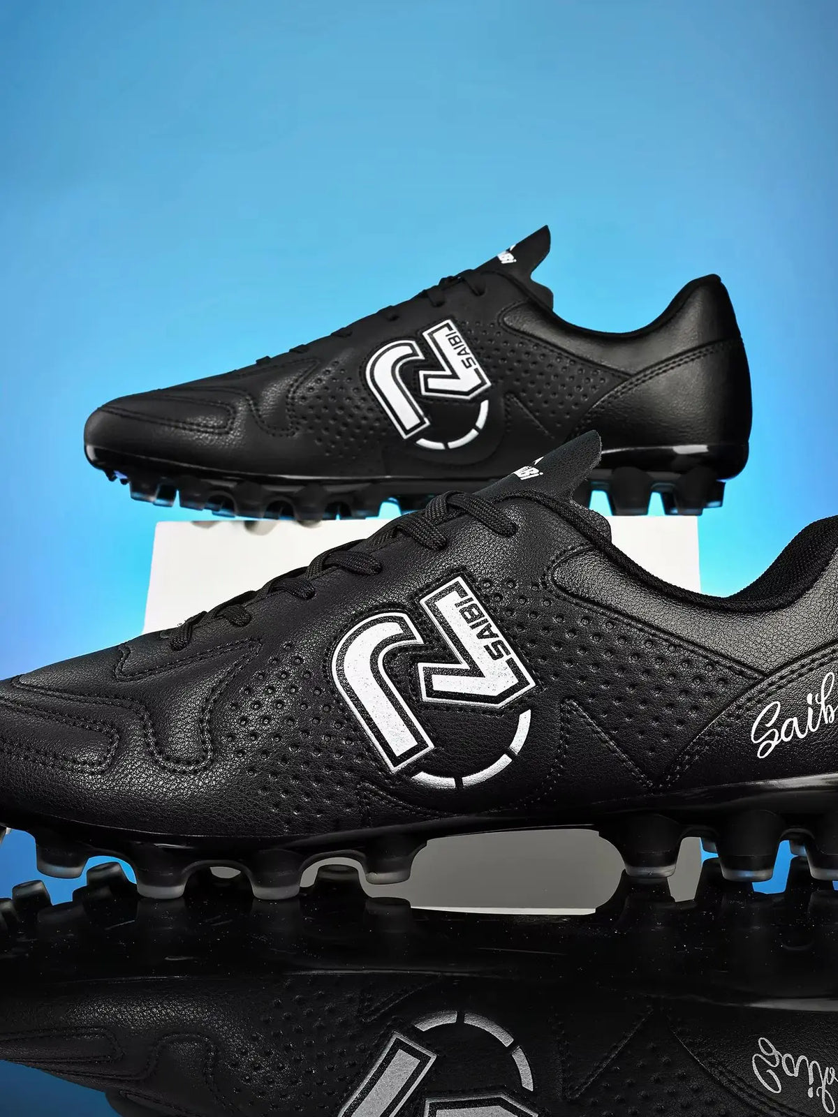 Chaussures de sport tactiques unisexes à crampons pour terrain ferme, tige en PU tissé, crampons TPU AG FG, adhérence supérieure, antidérapantes, chaussures d'entraînement pour hommes